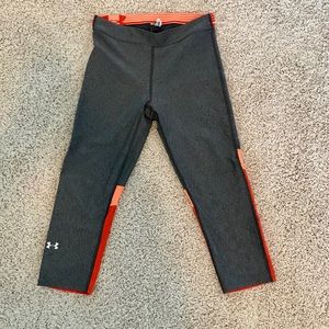 Under Armour gray/orange leggings
